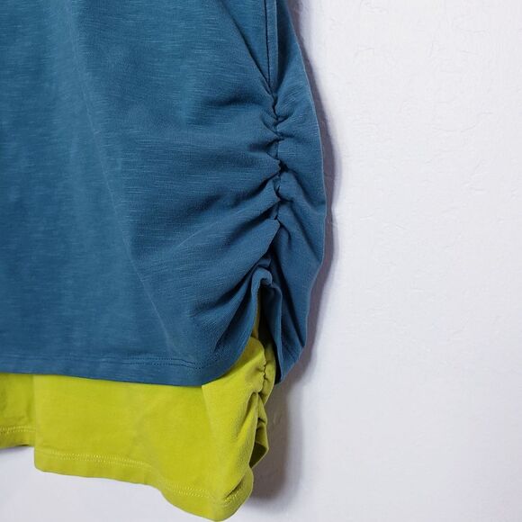 Matilda Jane Sleeveless Knit Two Toned Jersey Knit Dress Blue Green Size S Small - Picture 4 of 5